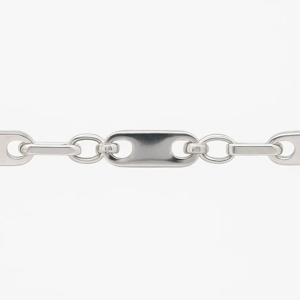 Plattenkette 925 Silber – Schmuck – Bild 2