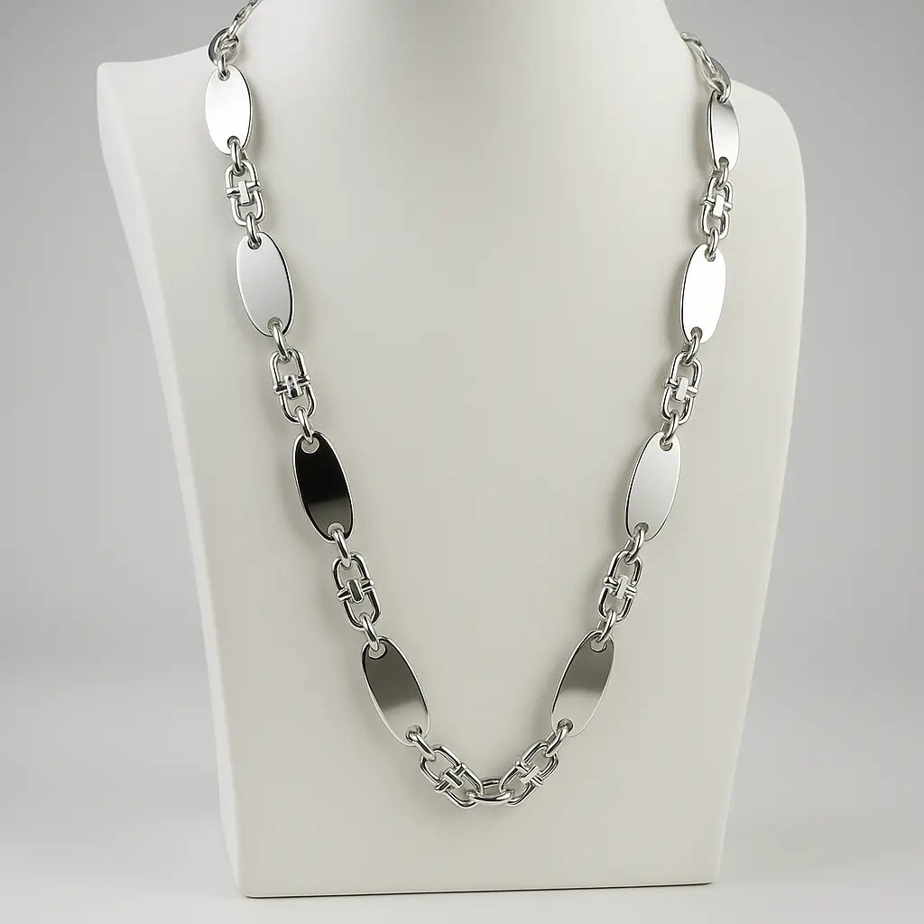 Plattenkette 925 Silber – Schmuck – Bild 3