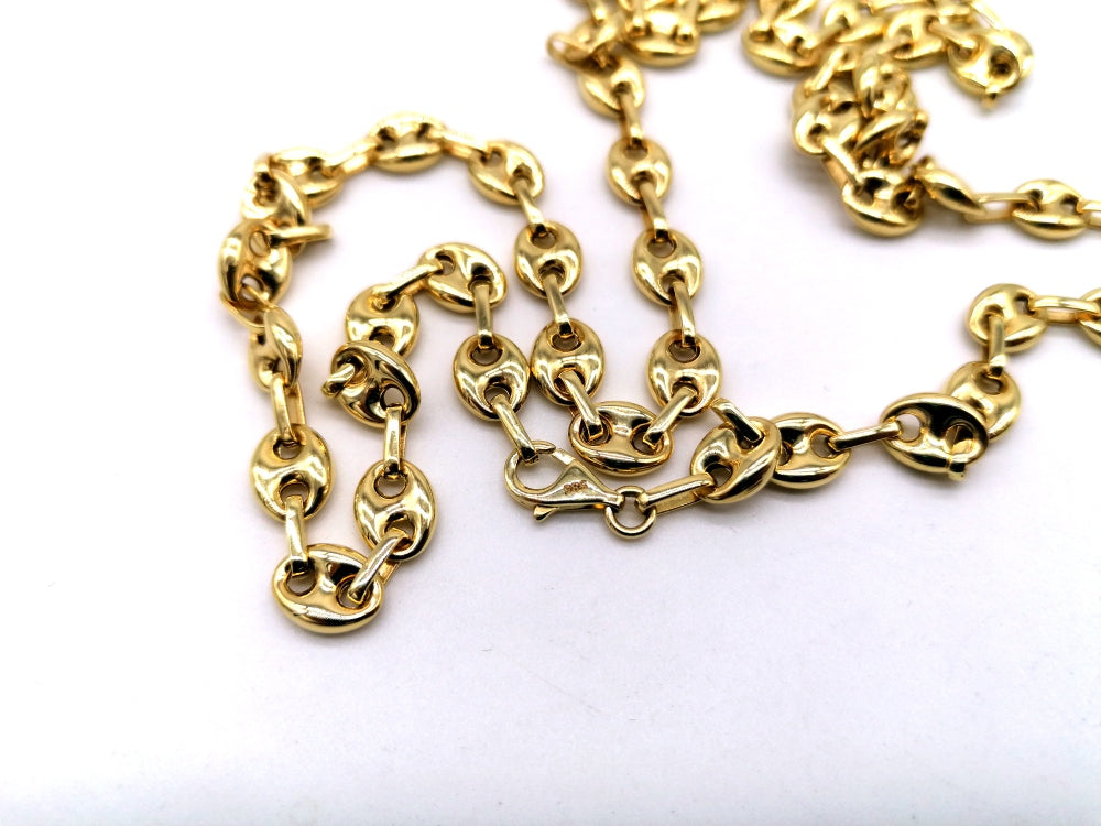 Bohnenkette 585 Gold höchste Qualität 14 K Gelbgold – Bild 5