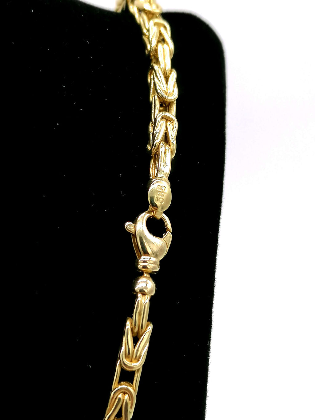 Königskette BiColor 585 Gold mit Zirkonia Steinen 14 K – Bild 2