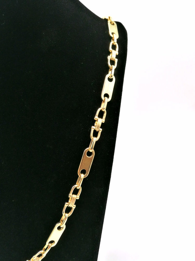 Plattenkette 585 Gold höchste Qualität 14 K massiv – Bild 2